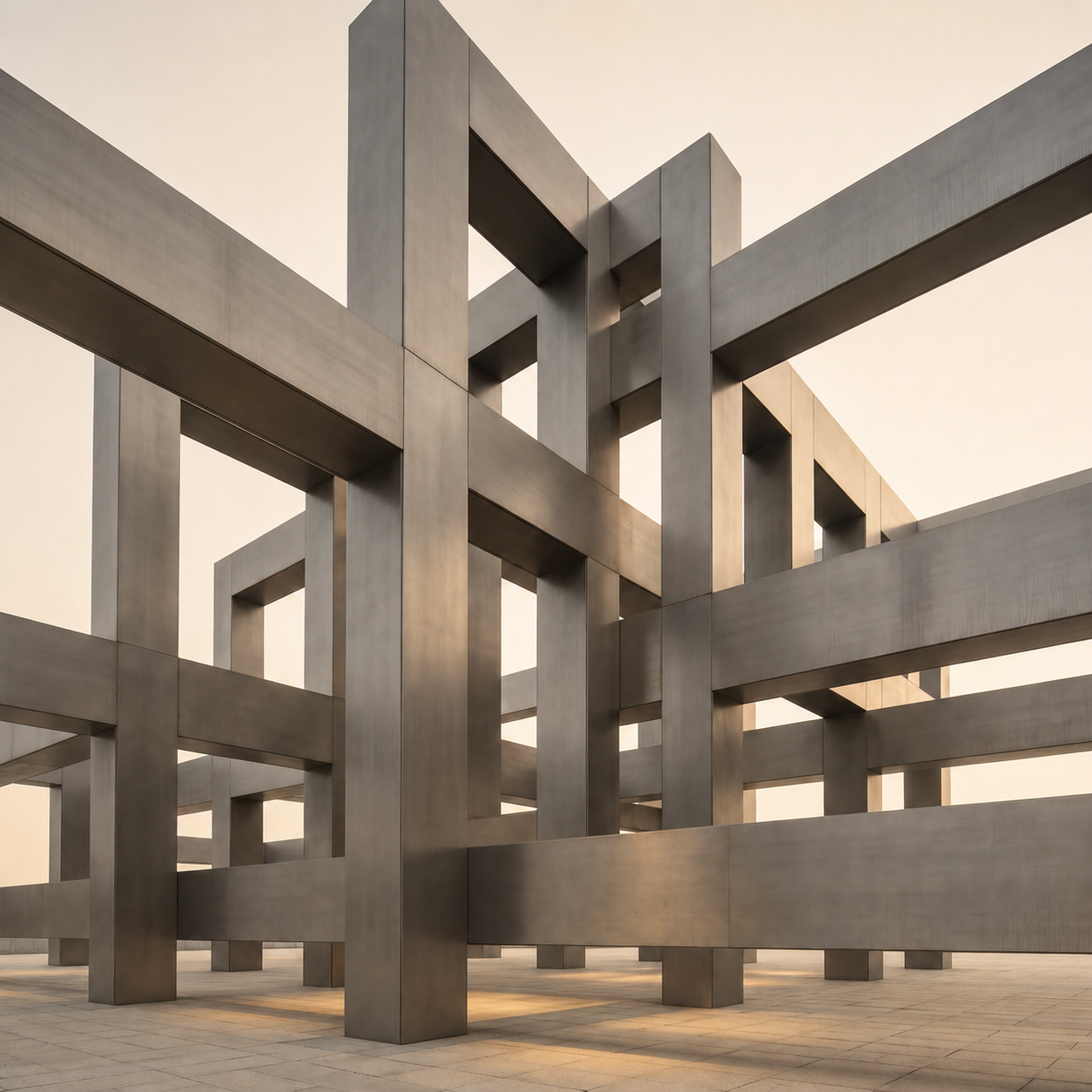 Interlocking steel structure